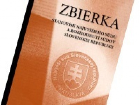 Zbierka stanovísk Najvyššieho súdu a rozhodnutí súdov SR 4/2016