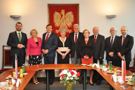 Management of the Supreme Court of the Slovak Republic visiting Poland
