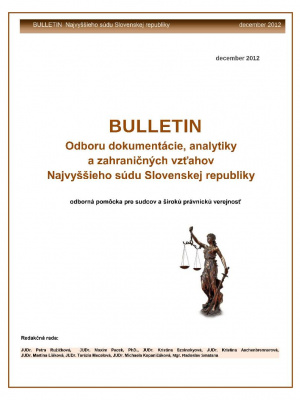 Bulletin, 2012, I. ročník, č. 2