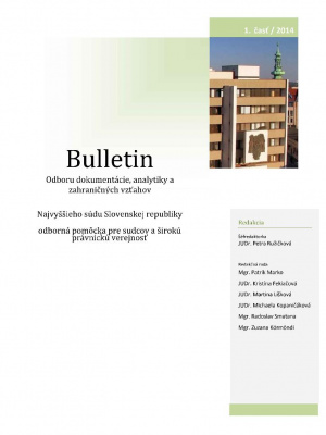 Bulletin, 2014, III. ročník, č. 1